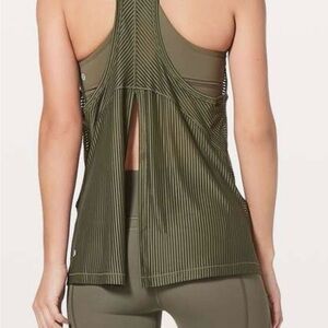 lululemon athletica Olive Green Tank Top